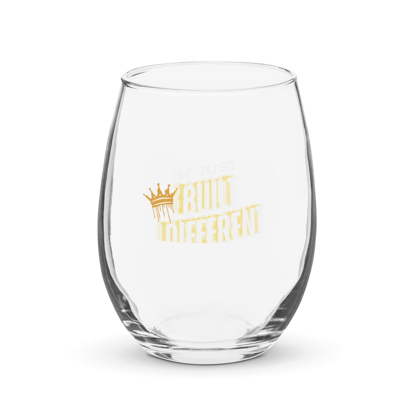 Stemless wine glass