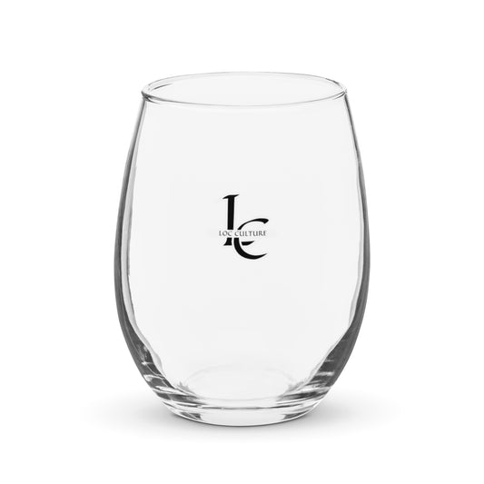 Stemless wine glass